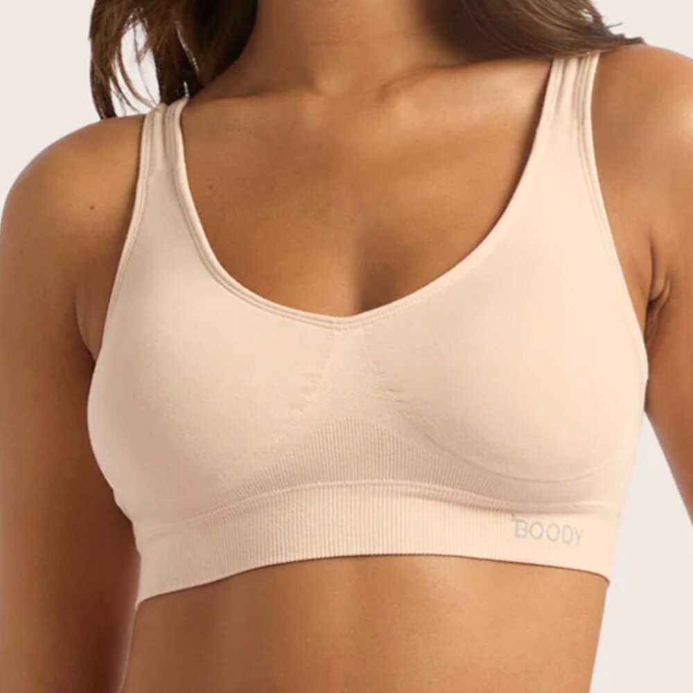 BOODY Small Padded Shaper Crop Bra in Nude